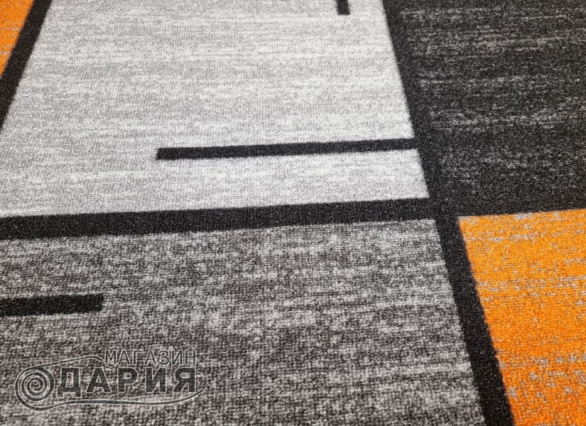 Мокетена пътека ERIKA 8010 grey/orange